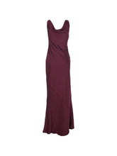 Norma Kamali Drop Shoulder Maxi Dress Purple