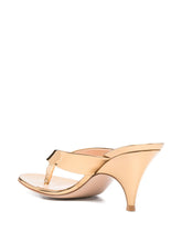 Gianvito Rossi Leather Thong Sandals Golden golden