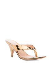 Gianvito Rossi Leather Thong Sandals Golden golden