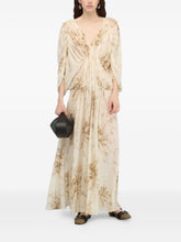 Semicouture Veronica Long Viscose Dress Beige