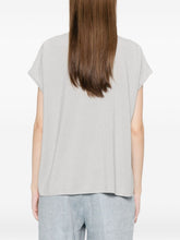 Fabiana Filippi Knitted V-Neck Top Clear Blue