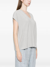 Fabiana Filippi Knitted V-Neck Top Clear Blue