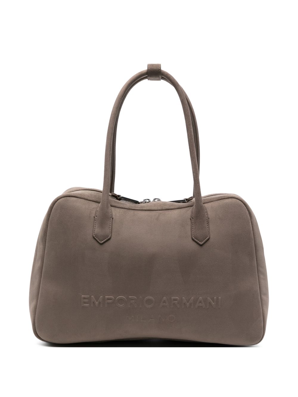 Emporio Armani Shoulder Bag Leather Minimal Dove Grey dove grey