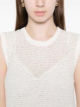 Fabiana Filippi Knitted Sequin Mini Dress White White