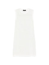 Fabiana Filippi Knitted Sequin Mini Dress White White