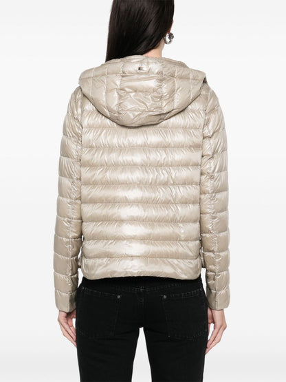 HERNO Short Down Jacket Powder Powder