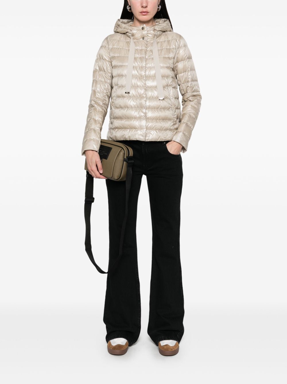 HERNO Short Down Jacket Powder Powder