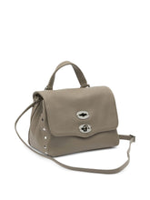 Zanellato Postina Baby Leather Handbag Grey