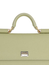 Dolce & Gabbana Mini Leather Top Handle Bag Light Green