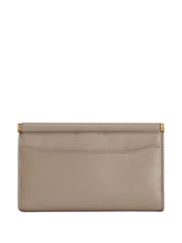 Dolce & Gabbana Leather Phone Clutch Bag Brown