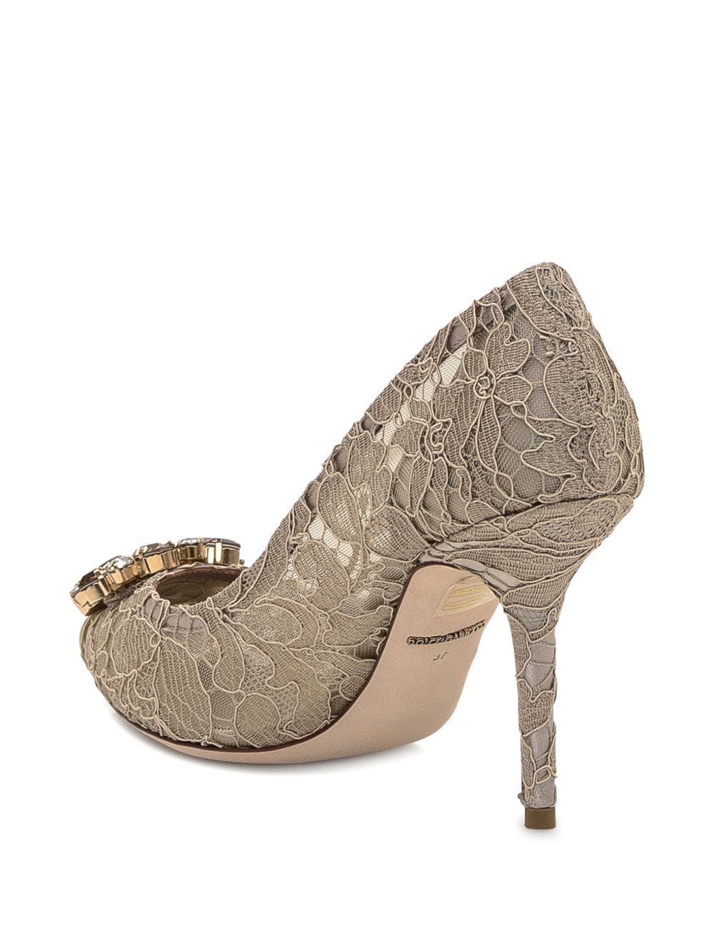 Dolce &amp; Gabbana Belluci Taormina Lace Pumps Beige beige