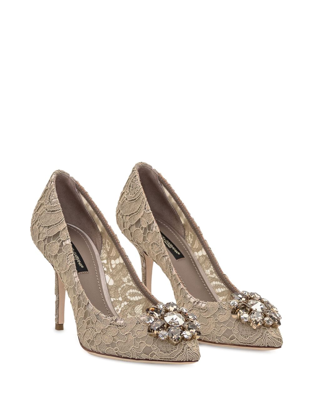 Dolce &amp; Gabbana Belluci Taormina Lace Pumps Beige beige
