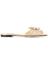 Dolce & Gabbana Bianca Lace Crystal Sandals Golden golden