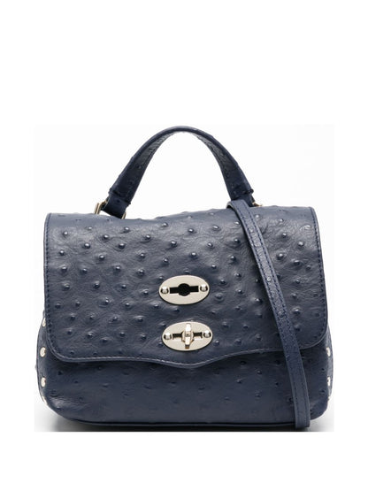 Zanellato Postina Baby Calf Leather Bag Blue