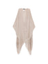 Fabiana Filippi Fringed Linen Poncho Brown brown