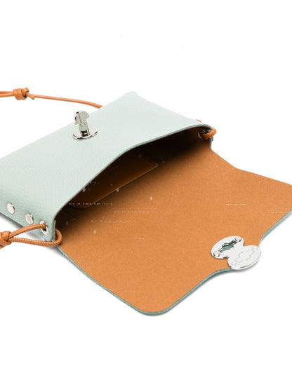 Zanellato Lettera Daily Leather Clutch Green