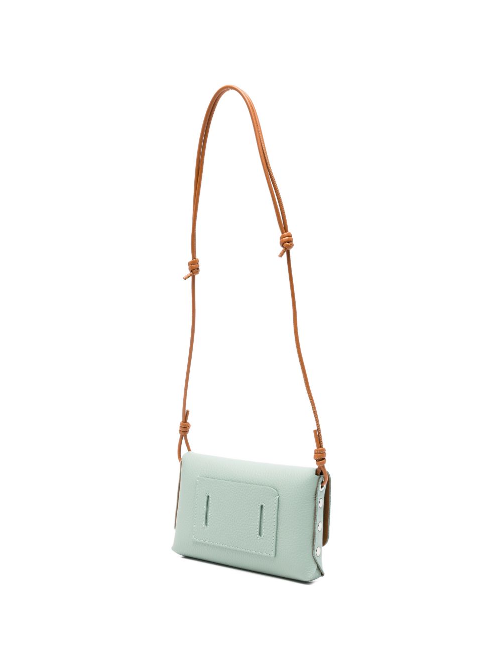 Zanellato Lettera Daily Leather Clutch Green