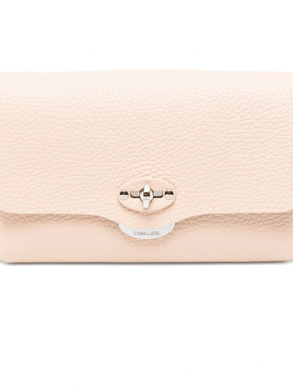 Zanellato Lettera Daily Leather Clutch Pink