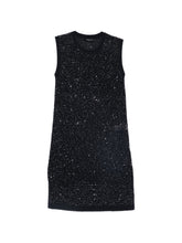 Fabiana Filippi Sequined Sleeveless Mini Dress Blue