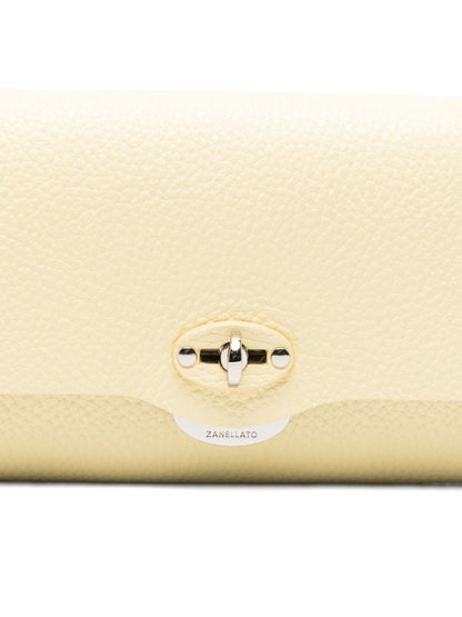 Zanellato Lettera Daily Leather Clutch Yellow