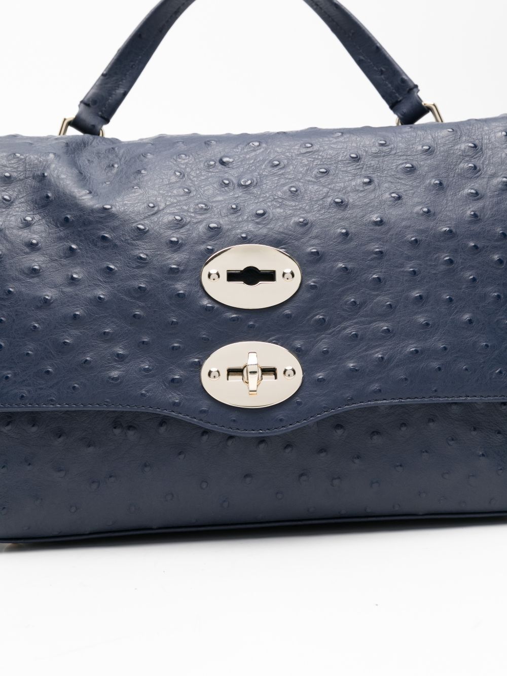 Zanellato Postina Small Studded Handbag Blue