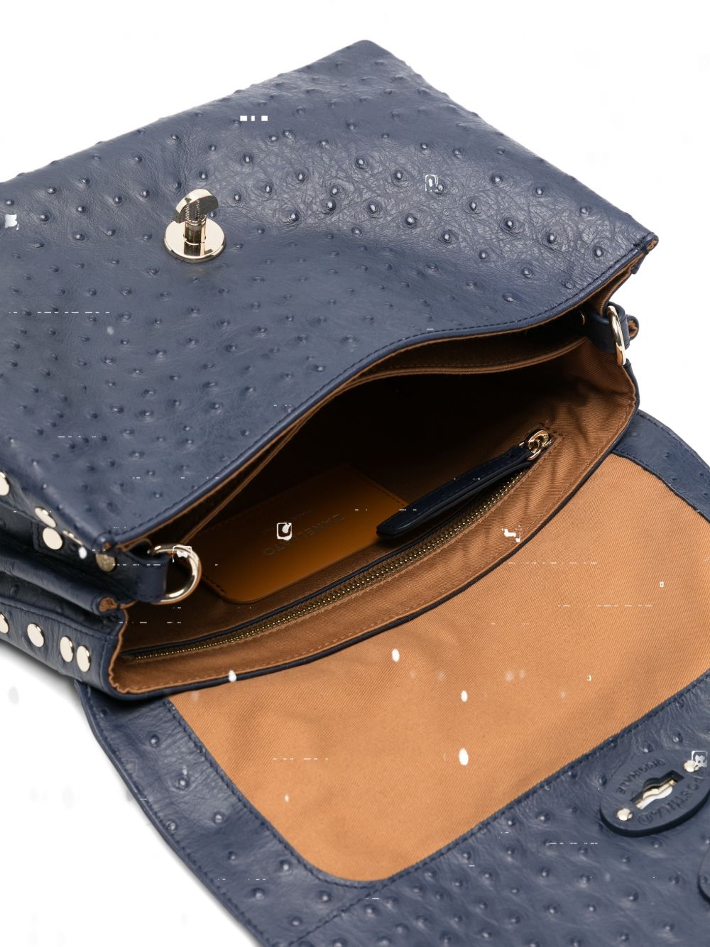 Zanellato Postina Small Studded Handbag Blue