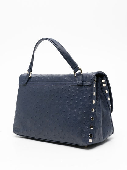 Zanellato Postina Small Studded Handbag Blue