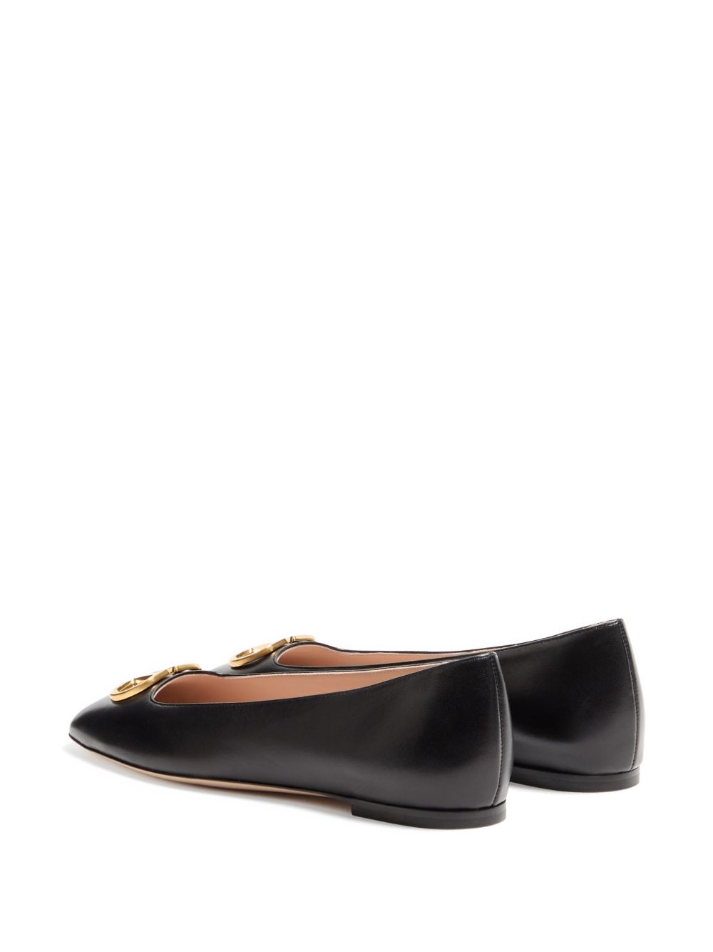 Valentino Garavani VLogo Signature leather ballets BLACK