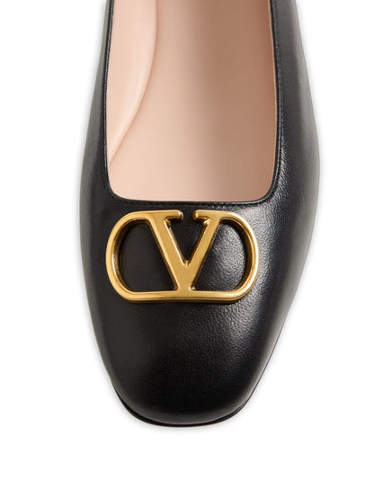 Valentino Garavani VLogo Signature leather ballets BLACK