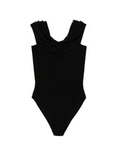 Norma Kamali Offshoulder Fitted Bodysuit Black
