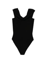 Norma Kamali Offshoulder Fitted Bodysuit Black