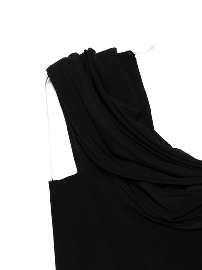 Norma Kamali Offshoulder Fitted Bodysuit Black