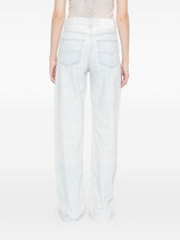 Diesel Straight-Leg Denim Cotton Jeans Clear Blue