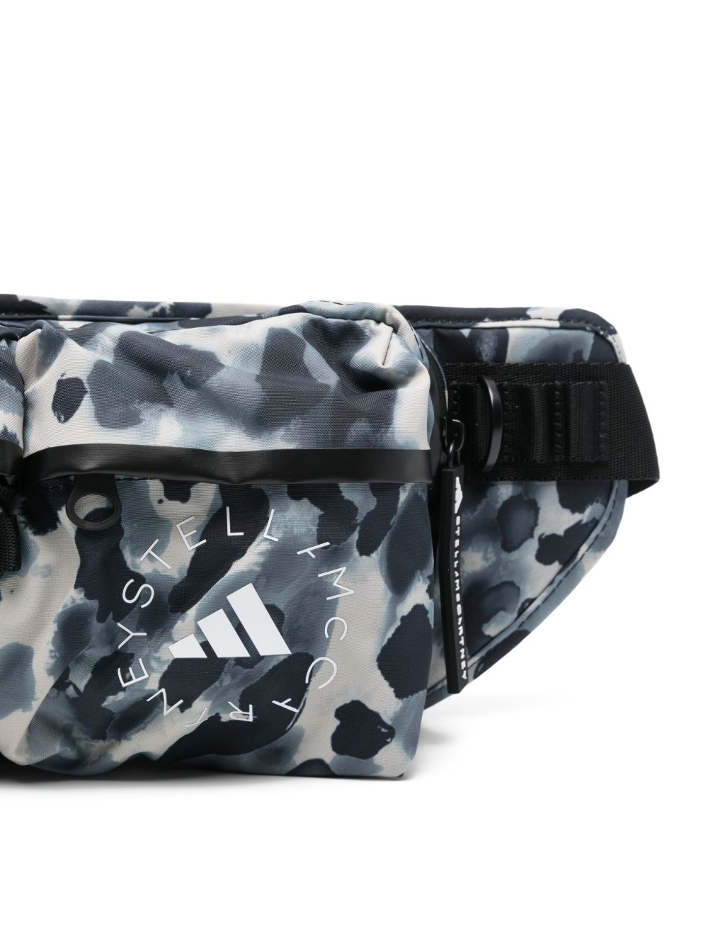 Adidas By Stella Mccartney Logo Graphic Print Bum Bag BLACK