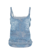 Diesel Denim Tank Top Clear Blue