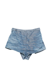 Diesel Denim Cotton Shorts Clear Blue