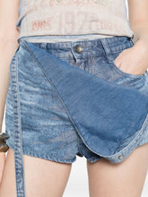 Diesel Denim Cotton Shorts Clear Blue