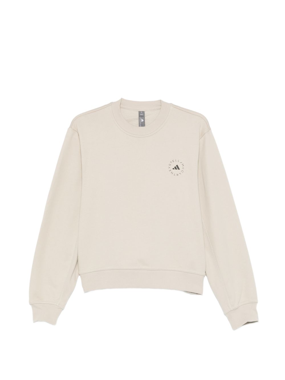 Adidas By Stella McCartney Cotton crewneck sweatshirt BEIGE
