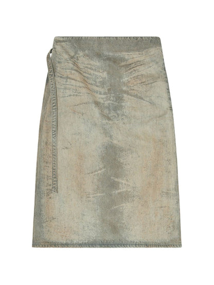 Diesel High-Waist Denim Shorts Black