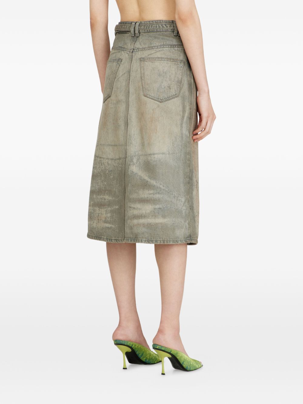 Diesel High-Waist Denim Shorts Black