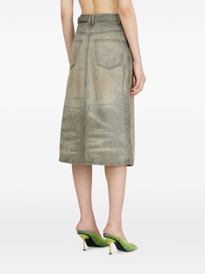 Diesel High-Waist Denim Shorts Black