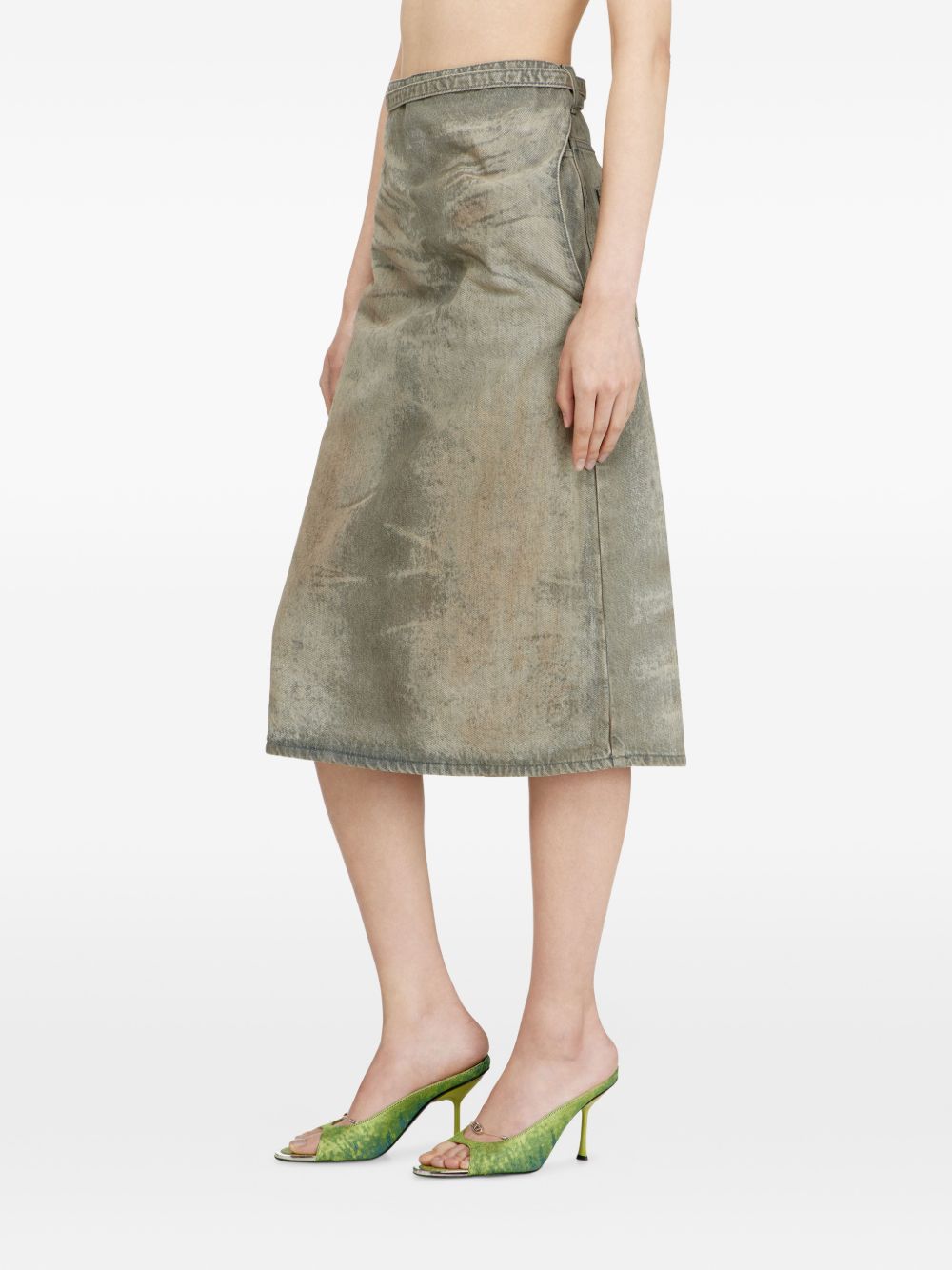 Diesel High-Waist Denim Shorts Black