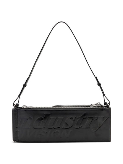 Diesel Flag Embossed Shoulder Bag Black