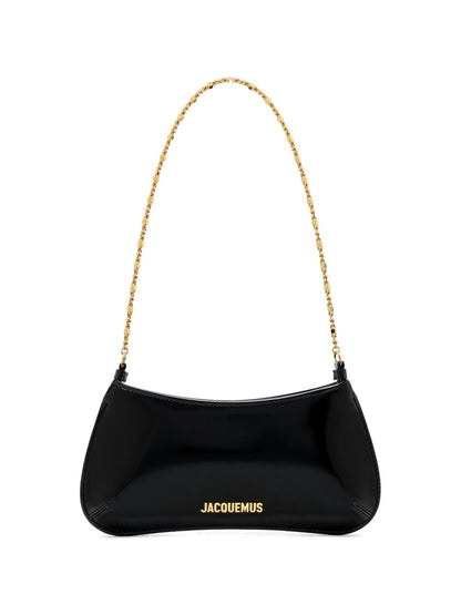 JACQUEMUS Le Petit Bisou Chaine Bag Black