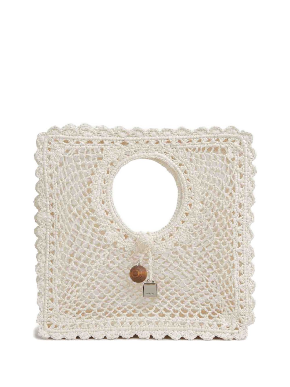 Jacquemus Le Petit Carre Crochet Bag White