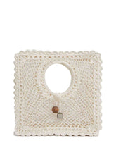Jacquemus Le Petit Carre Crochet Bag White