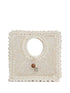 Jacquemus Le Petit Carre Crochet Bag White