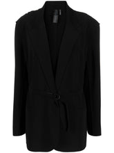 Norma Kamali Oversized Belted Single-Breasted Coat Black