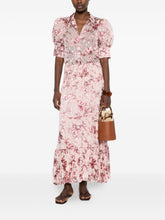 Alice + Olivia Floral Print Scrunched Top Pink