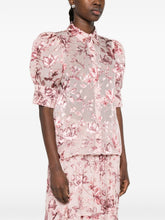 Alice + Olivia Floral Print Scrunched Top Pink